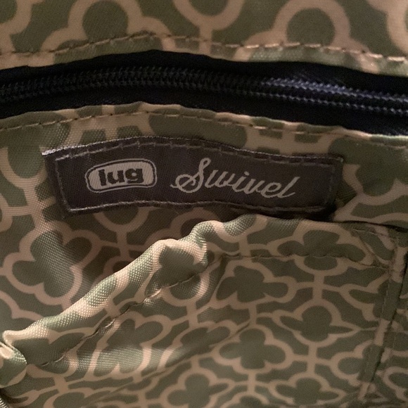 Lug Bag Womens Swivel Convertible Crossbody Floral Quilted Blue Shoulder Purse - Picture 7 of 12